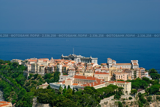 Княжеский дворец и Музей Океанографии в Монако (2008 год). Стоковое фото, фотограф Евгений Дробжев / Фотобанк Лори
