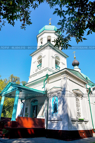 Колокольня Трехсвятительской церкви. Город Тюмень (2015 год). Стоковое фото, фотограф Александр Тараканов / Фотобанк Лори