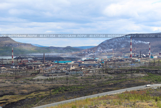 Кольская горно-металлургическая компания (2023 год). Стоковое фото, фотограф Иван Дуплик / Фотобанк Лори