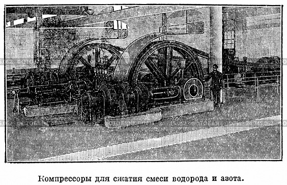 Компрессоры для сжатия смеси водорода и азота. Стоковая иллюстрация, иллюстратор Макаров Алексей / Фотобанк Лори