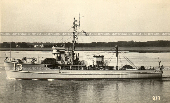 Корабль, тральщик YMS-13. Стоковое фото, фотограф Retro / Фотобанк Лори