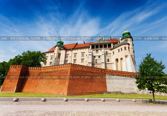 Королевский замок Вавель (2013 год). Стоковое фото, фотограф Сергей Новиков / Фотобанк Лори