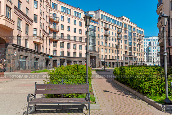 Корпуса жилого комплекса "Парадный квартал". Санкт-Петербург (2023 год). Редакционное фото, фотограф Александр Щепин / Фотобанк Лори