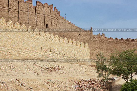 Kot Diji Fort, Fortress Ahmadabad in Khairpur District, Pakistan (2021 год). Стоковое фото, фотограф Сергей Стрелков / Фотобанк Лори