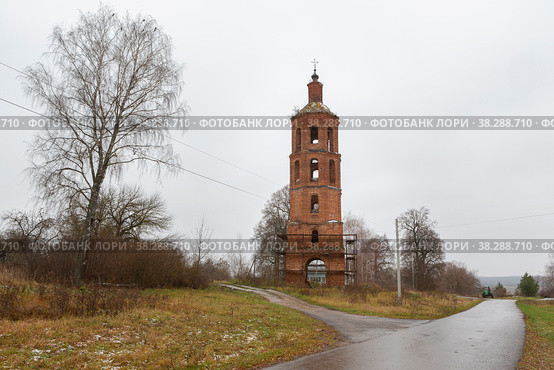 Крестовоздвиженская церковь, с. Новое Павшино, Тульская область. (2022 год). Стоковое фото, фотограф Ирина Яровая / Фотобанк Лори