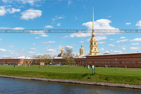 Кронверкский проток. Петропавловская крепость. Санкт-Петербург. Редакционное фото, фотограф Александр Щепин / Фотобанк Лори