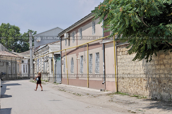 Крым, Евпатория. Улица старого города (2016 год). Стоковое фото, фотограф Илюхина Наталья / Фотобанк Лори