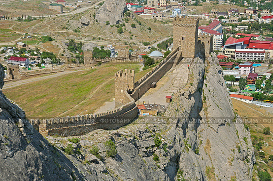 Крым, город Судак, крепость Суложь (2008 год). Стоковое фото, фотограф Егор Никифоров / Фотобанк Лори