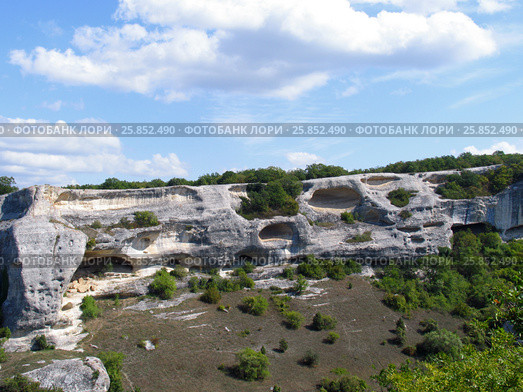 Крым. Пещерный город Эски-Кермен (2009 год). Стоковое фото, фотограф Анатолий Заводсков / Фотобанк Лори