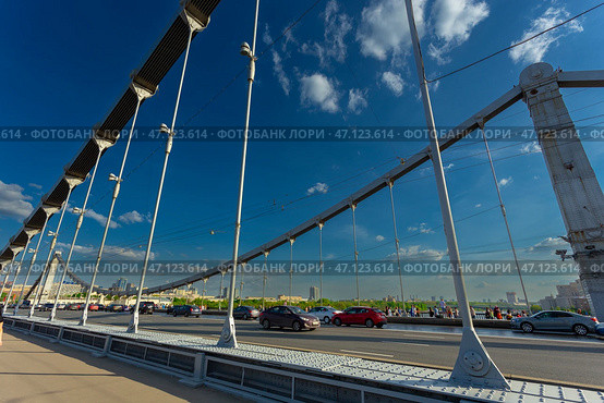 Krymsky Bridge (2015 год). Стоковое фото, фотограф Олег Жуков / Фотобанк Лори