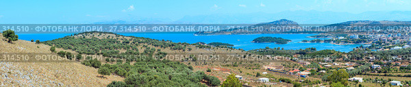 Ksamil town coast, Albania. Стоковое фото, фотограф Юрий Брыкайло / Фотобанк Лори