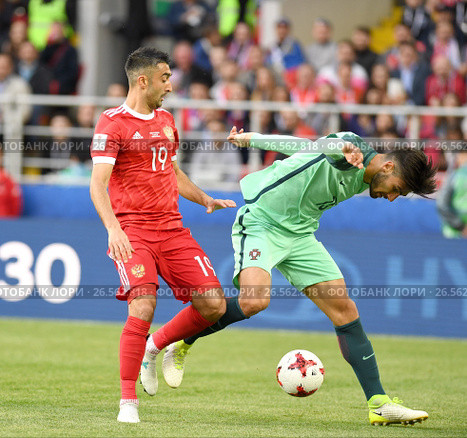 Кубок конфедераций FIFA 2017 в России. Матч Россия - Португалия.Александр Самедов №19. Редакционное фото, фотограф Александр С. Курбатов / Фотобанк Лори