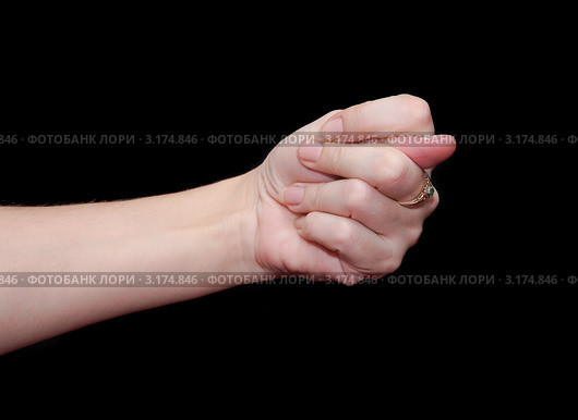 Кукиш. Стоковое фото, фотограф Алёшина Оксана / Фотобанк Лори