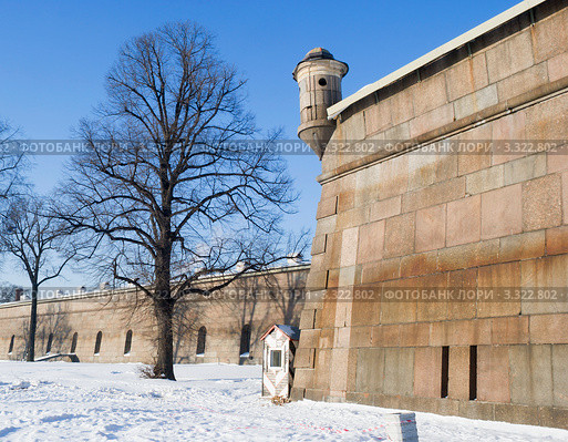 Куртина и бастион Петропавловской крепости. Санкт-Петербург (2012 год). Стоковое фото, фотограф Александр Щепин / Фотобанк Лори