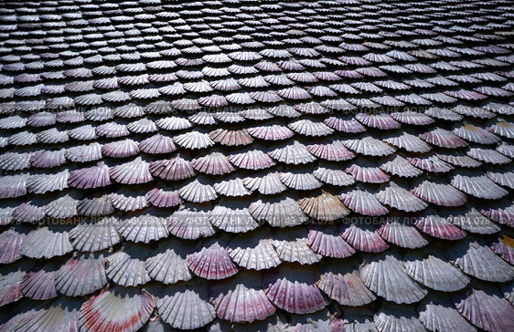 La toja island Toxa Chapel made of sea shells in Pontevedra Galicia Spain. Стоковое фото, агентство Ingram Publishing / Фотобанк Лори