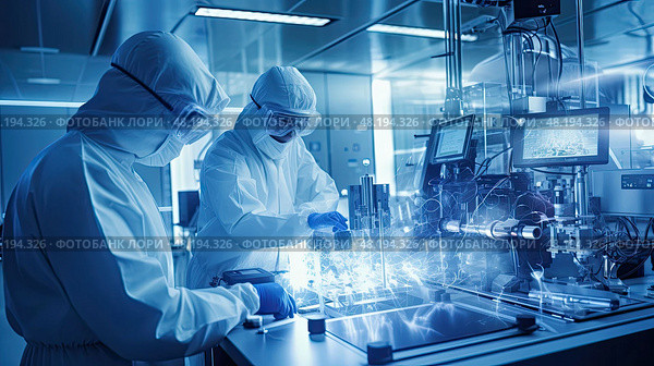 laboratory chemistry technology ai generated. Стоковое AI-изображение, AI-художник Vectorwin / Фотобанк Лори
