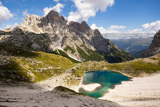 Laghi dei Piani at Dolomite Alps. Стоковое фото, фотограф Яков Филимонов / Фотобанк Лори