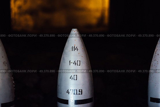 large-caliber projectiles 35 batteries in Sevastopol during the Second World War. Стоковое фото, агентство Ingram Publishing / Фотобанк Лори