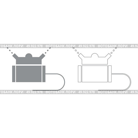 Lawn sprinklers  set  icon . Стоковая иллюстрация, агентство Ingram Publishing / Фотобанк Лори