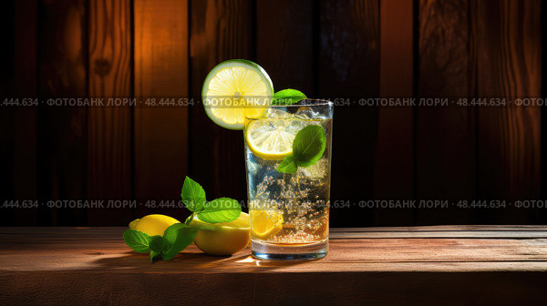 lemon pepsi glass ai generated. Стоковое AI-изображение, AI-художник Vectorwin / Фотобанк Лори