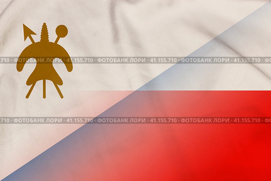Lesotho and Poland national flag international relations POL LSO. Стоковая иллюстрация, иллюстратор Кабак Дмитрий / Фотобанк Лори