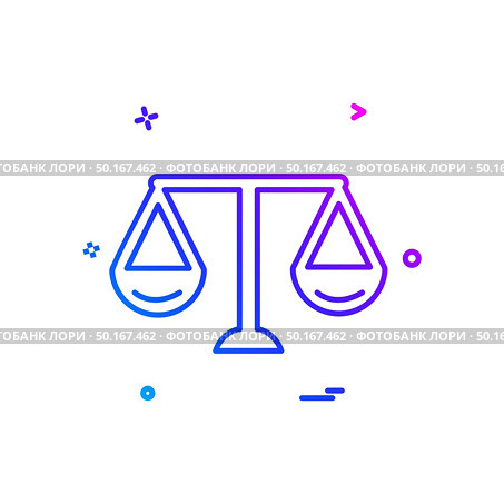 Libra icon design vector. Стоковая иллюстрация, агентство Ingram Publishing / Фотобанк Лори