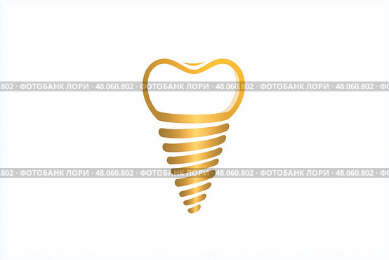 Logo Dental implant. Dental symbol.. логотип Зубной имплантат. Стоматологический символ. Стоковое AI-изображение, AI-художник Katsiaryna Repich / Фотобанк Лори