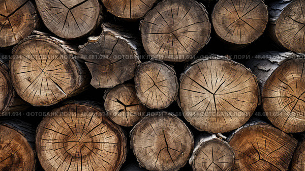 logs texture wood ai generated. Стоковое AI-изображение, AI-художник Vectorwin / Фотобанк Лори