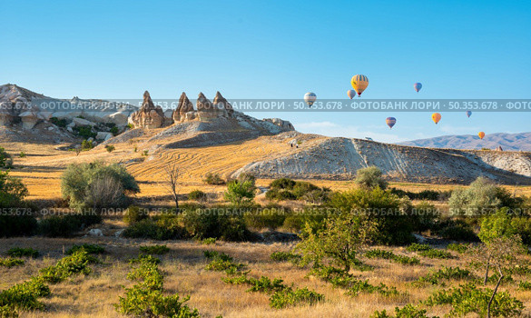 Love valley in Goreme national park. Cappadocia, Turkey. Стоковое фото, агентство Ingram Publishing / Фотобанк Лори