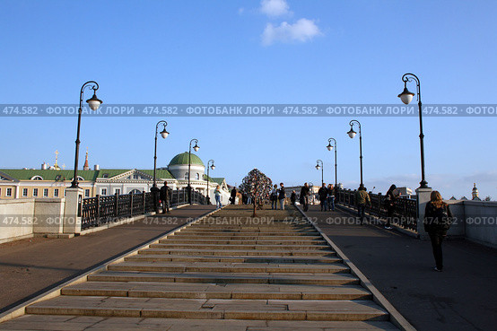 Лужков мост (2008 год). Стоковое фото, фотограф Anna / Фотобанк Лори