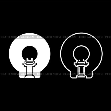 Magnetic resonance imaging diagnostic icon set white color vector illustration flat style simple image. Стоковая иллюстрация, агентство Ingram Publishing / Фотобанк Лори