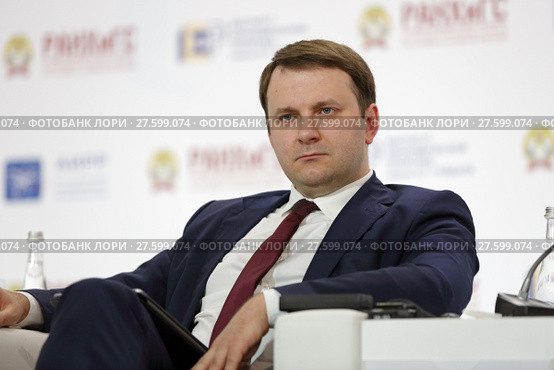 Максим Орешкин - Министр экономического развития Российской Федерации на Гайдаровском форуме 2018. Редакционное фото, фотограф Игорь Долгов / Фотобанк Лори