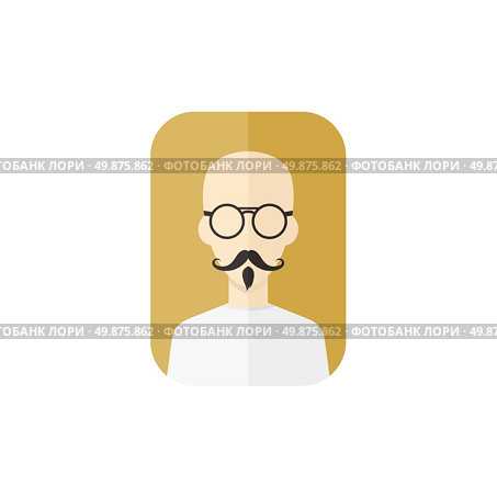 man hipster avatar user picture cartoon character vector illustration. man hipster avatar user picture cartoon character. Стоковая иллюстрация, агентство Ingram Publishing / Фотобанк Лори