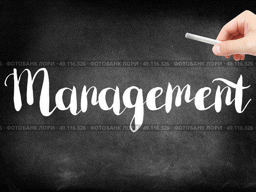 Management written on a blackboard. Стоковое фото, агентство Ingram Publishing / Фотобанк Лори
