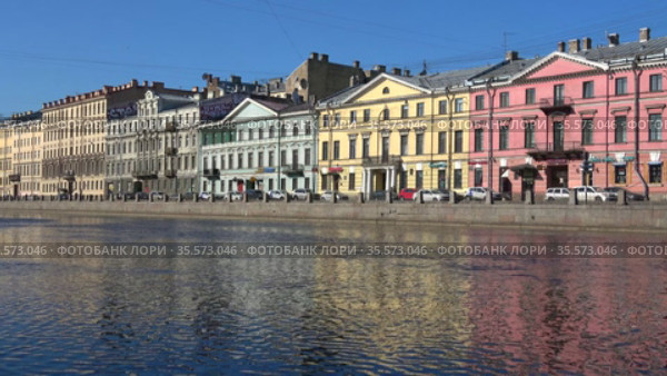 Мартовский день на Фонтанке. Санкт-Петербург, Россия (2020 год). Редакционное видео, видеограф Виктор Карасев / Фотобанк Лори