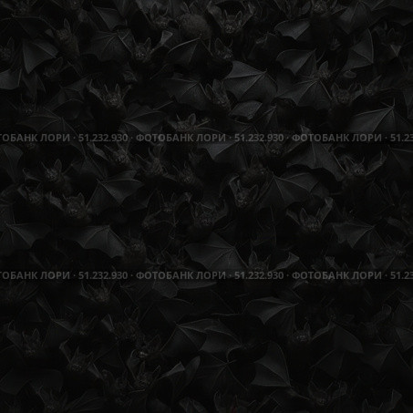 Massive cluster of roosting bats in dark surroundings. Стоковое AI-изображение, AI-художник Татьяна Лобанова / Фотобанк Лори