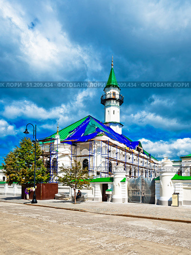 Мечеть аль-Марджани. Улица Каюма Насыри. Город Казань (2024 год). Редакционное фото, фотограф Макаров Алексей / Фотобанк Лори