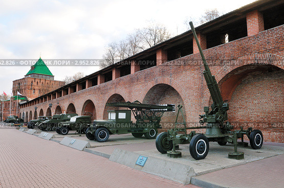 Мемориал "Горьковчане-фронту"в Нижегородском Кремле (2011 год). Редакционное фото, фотограф Денис Ларкин / Фотобанк Лори