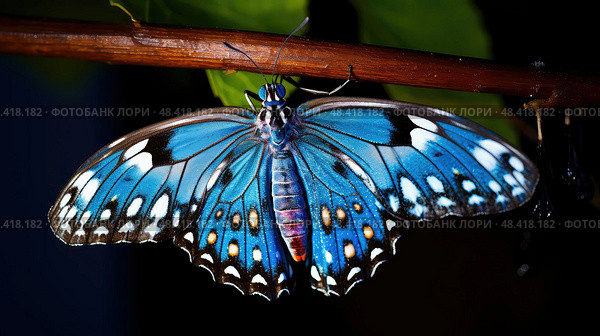 metamorphosis blue caterpillar ai generated. Стоковое AI-изображение, AI-художник Vectorwin / Фотобанк Лори