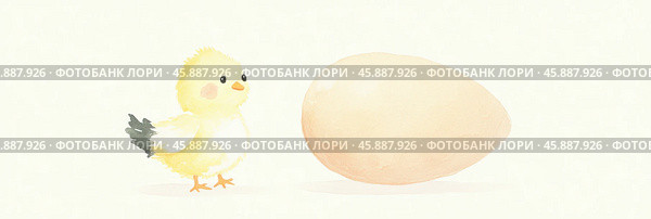 минималистичный рисунок цыпленка, вылупляющегося из яйца — весеннее вдохновение для пасхальных праздников и тем природы. Стоковое AI-изображение, AI-художник ФотоИнтеллект / Фотобанк Лори