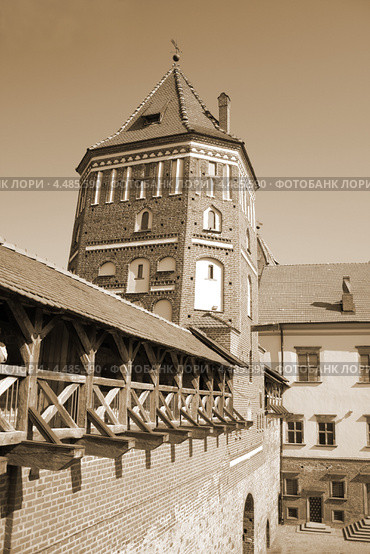 Мирский замок, г. п. Мир, Гродненская обл., Беларусь (2009 год). Стоковое фото, фотограф Марина Шатерова / Фотобанк Лори