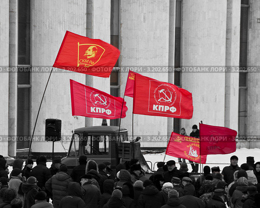 Митинг "За честные выборы" в Великом Новгороде (2011 год). Редакционное фото, фотограф Сергей Бойков / Фотобанк Лори
