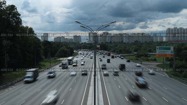 МКАД. Московская кольцевая. (2023 год). Стоковое фото, фотограф Дмитрий Алексеев / Фотобанк Лори