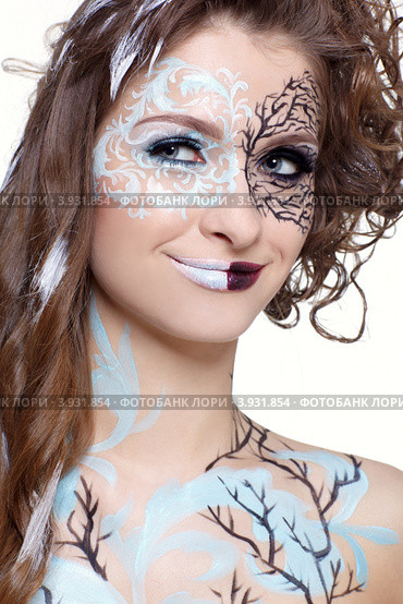 Модель с бодиартом / model with skew bodyart. Стоковое фото, фотограф Сергей Пристяжнюк (Serg Zastavkin) / Фотобанк Лори