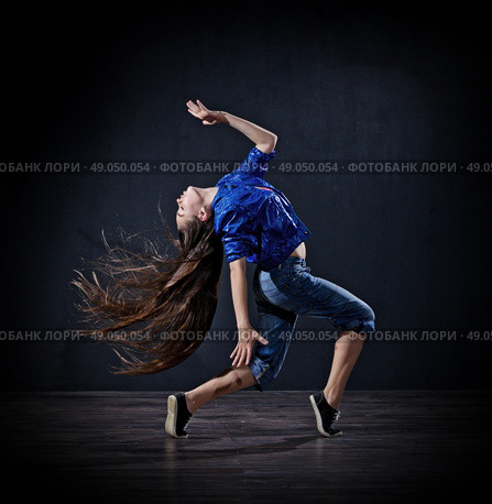 Modern dancer girl (dark version) Стоковое фото, агентство Ingram Publishing / Фотобанк Лори
