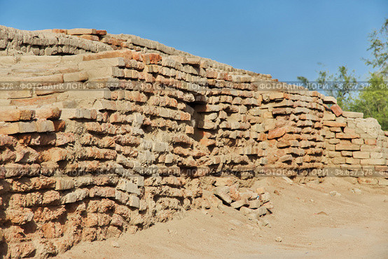 Mohenjo daro ruins close Indus river in Larkana district, Sindh, Pakistan (2021 год). Стоковое фото, фотограф Сергей Стрелков / Фотобанк Лори