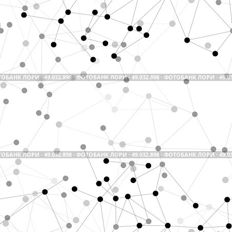 Molecule structure background, seamless pattern. Business template for webdesign, science design vector illustration. Стоковая иллюстрация, агентство Ingram Publishing / Фотобанк Лори
