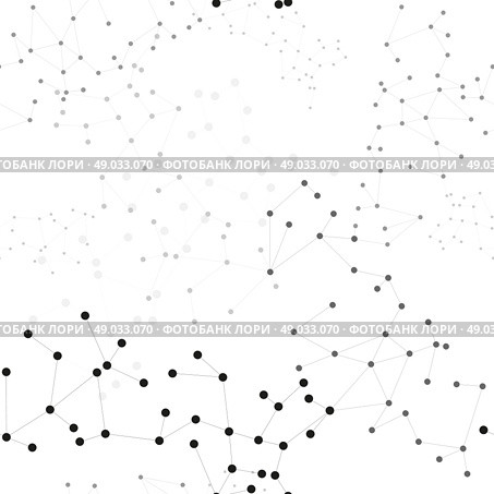 Molecule structure background, seamless pattern. Business template for webdesign, science design vector illustration. Стоковая иллюстрация, агентство Ingram Publishing / Фотобанк Лори