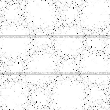 Molecule structure background, seamless pattern. Business template for webdesign, science design vector illustration. Стоковая иллюстрация, агентство Ingram Publishing / Фотобанк Лори