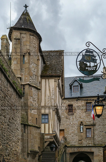 Mont Saint-Michel, France (2016 год). Стоковое фото, фотограф Boris Breytman / Фотобанк Лори